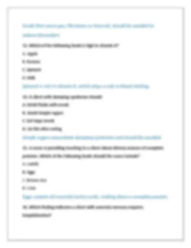 ATI RN Nutrition PROCTORED EXAM QUESTIONS AND VERIFIED ANSWERS 2025 ...