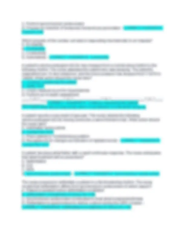 Med Surg 2 Exam 1 Practice Questions and Answers 100% Solved correctly ...
