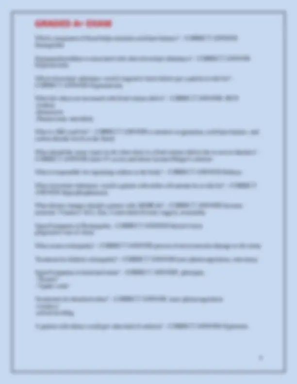 NUR 155 TEST 1 EXAM QUESTIONS AND 100% APPROVED CORRECT ANSWERS GRADED ...