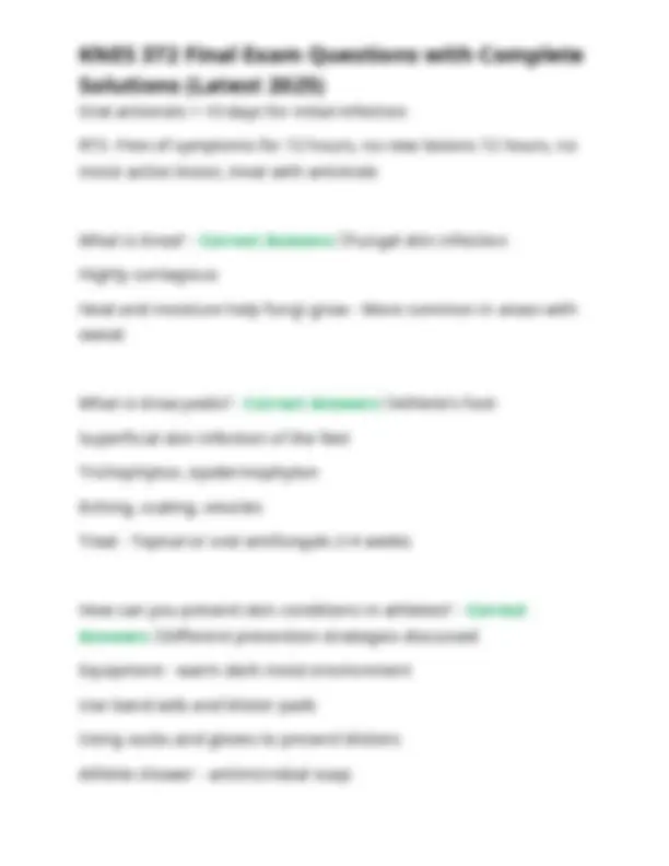 KNES 372 Final Exam Questions with Complete Solutions (Latest 2025 ...