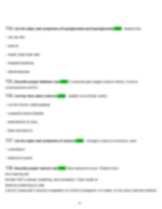 HOSA CPR/First Aid Test tested questions with revised correct answers ...