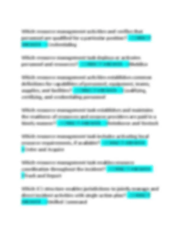 NIMS/ICS Exam Q&A: Complete Solutions for Emergency Management | Exams ...