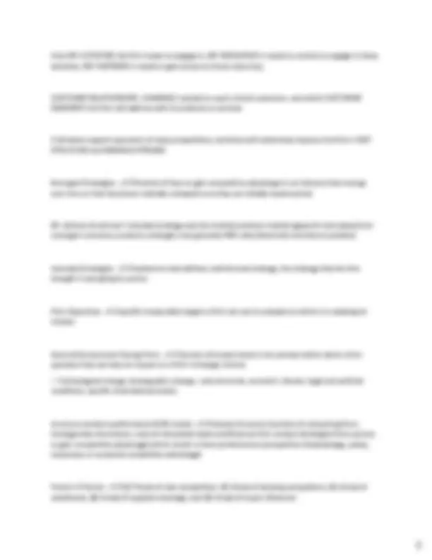 Competitive Advantage and Strategic Management Exam Notes | Exams ...