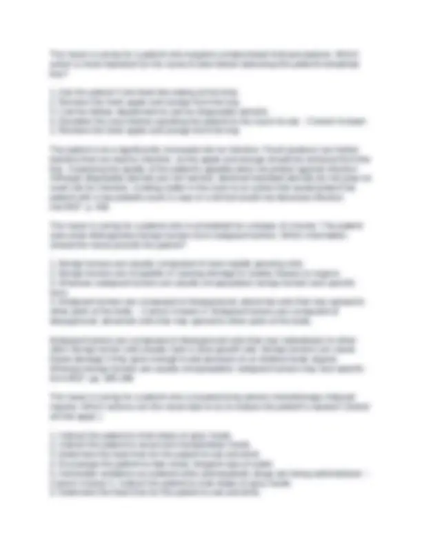 Med Surg Nclex Ch. 25 Exam Questions With 100% Correct And Verified ...