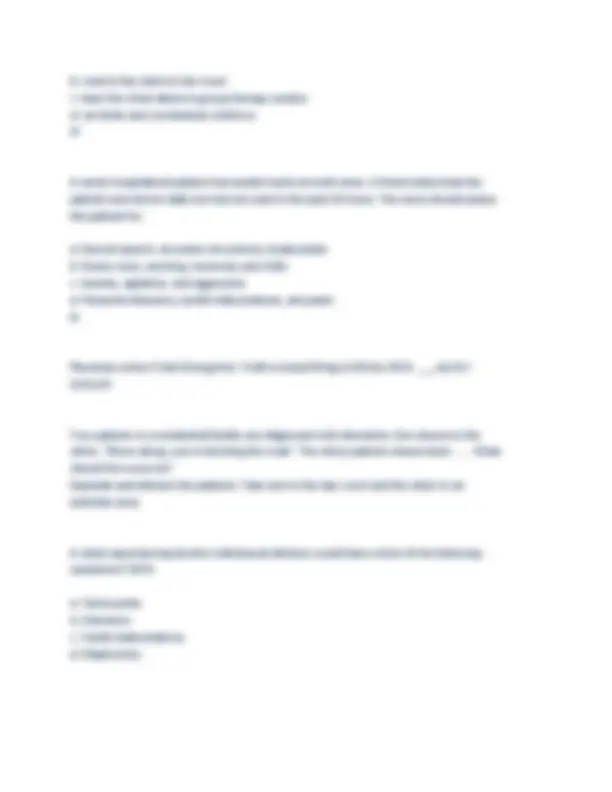 My MH Exam 3 Review Exam Questions and Verified Correct Answers latest ...