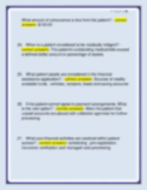 HFMA CRCR Actual Exam Questions with 100% Correct Answers Latest ...