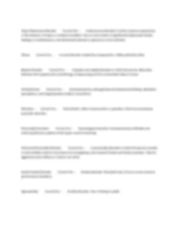 AP Psych Unit 8 - Clinical Psychology | Exams Public Health | Docsity