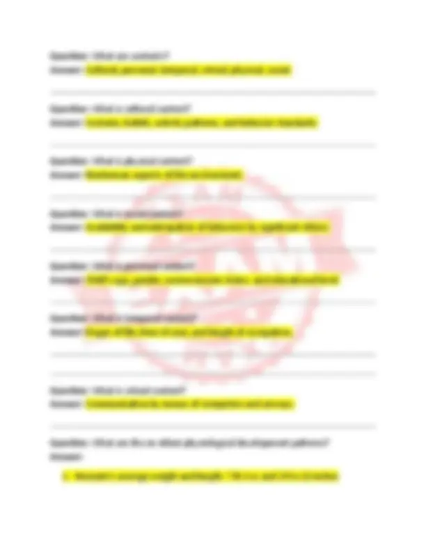 204- PEDs midterm latest update EXAM QUESTIONS AND CORRECT DETAILED ...