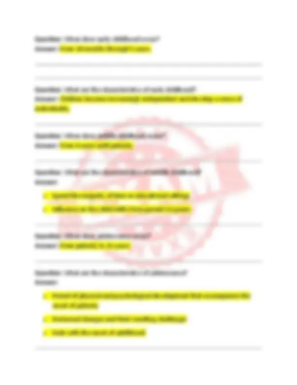 204- PEDs midterm latest update EXAM QUESTIONS AND CORRECT DETAILED ...