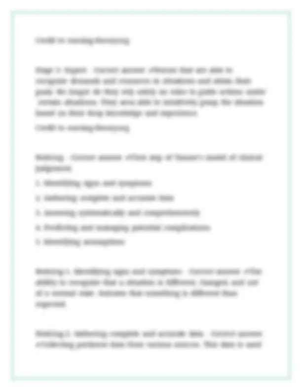 HONDROS NUR 155 FINAL EXAM 2 LATEST VERSIONS (VERSION A & B) ACTUAL ...