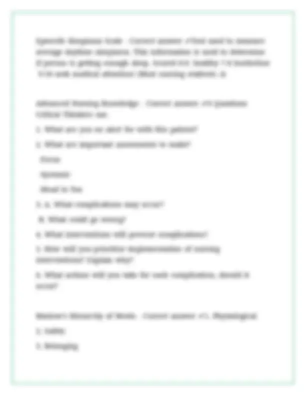 HONDROS NUR 155 FINAL EXAM 2 LATEST VERSIONS (VERSION A & B) ACTUAL ...