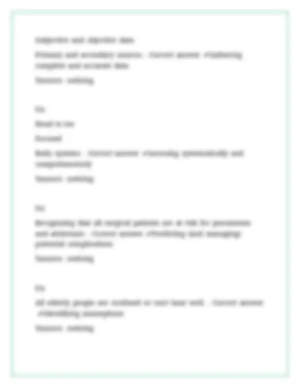 HONDROS NUR 155 FINAL EXAM 2 LATEST VERSIONS (VERSION A & B) ACTUAL ...