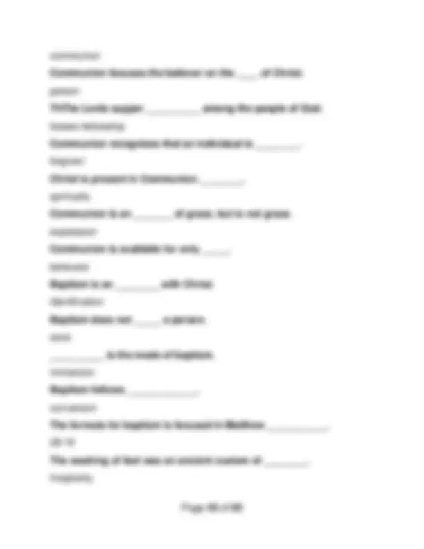 Codex Question Form Example Church of God Exhorters Exam: Key Theological Questions and Answers ...