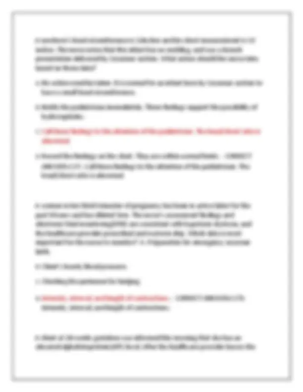 OB HESI MATERNITY EXAM 2025 LATEST QUESTIONS AND CORRECT ANSWERS ...