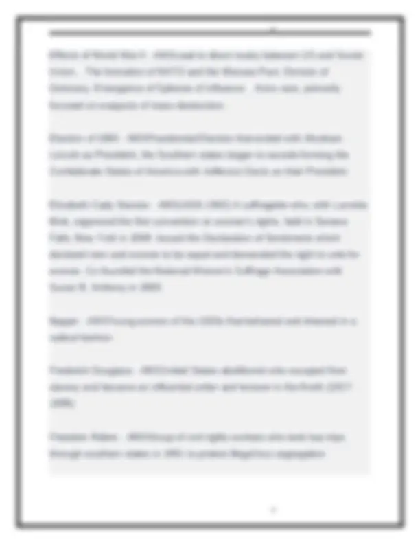 U.S. History EOC Exam Prep: 2025-2026 Study Guide | Exams History | Docsity