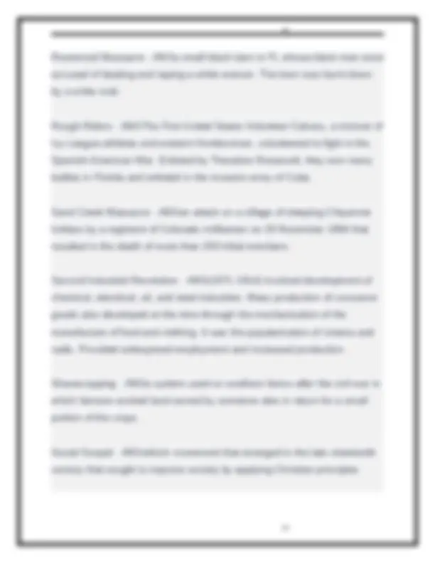 U.S. History EOC Exam Prep: 2025-2026 Study Guide | Exams History | Docsity