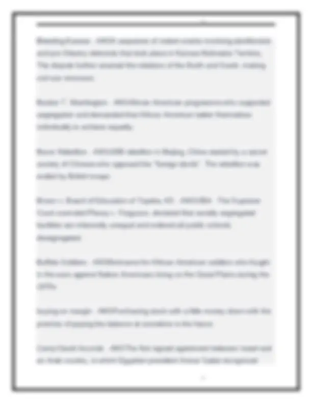 U.S. History EOC Exam Prep: 2025-2026 Study Guide | Exams History | Docsity
