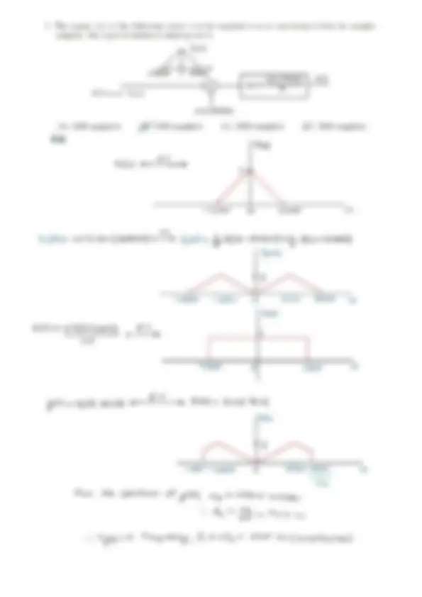 SIGNALS AND SYSTEMS QUIZ 3 ECE | Quizzes Signals and Systems | Docsity