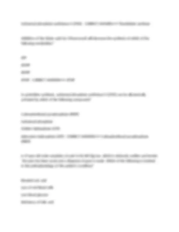 Medical Biochemistry Exam Questions on Lipid Metabolism | Exams ...