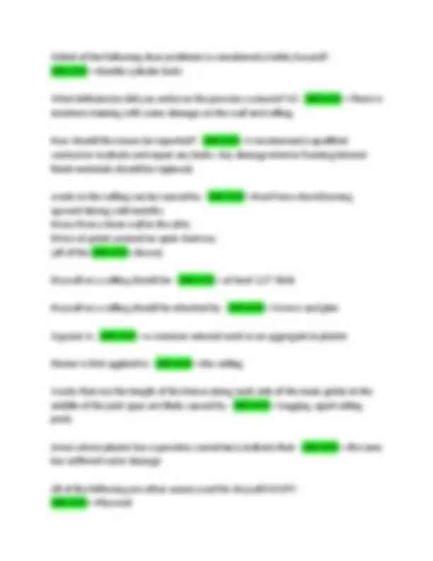 Home Inspection Practice Questions and Answers | Exams Advanced ...