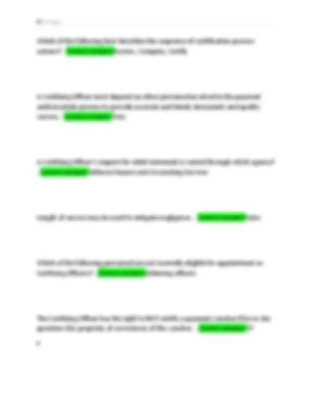 CLG 006 Certifying Officer Exam Questions With 100% Verified Solutions ...