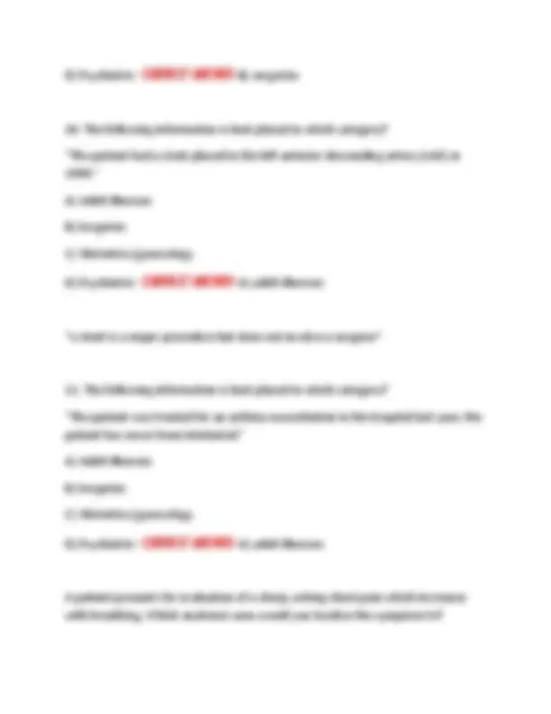 NUR631-Advanced Health Assessment Test 1 Newest 2025 Actual Exam ...