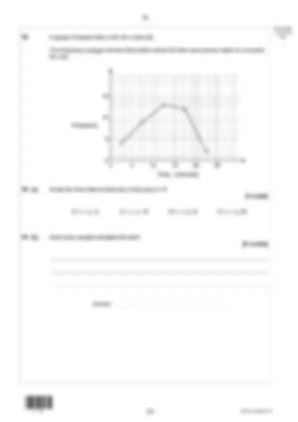 Actual 2024 AQA GCSE STATISTICS 8382/1F Foundation Tier Paper 1 ...