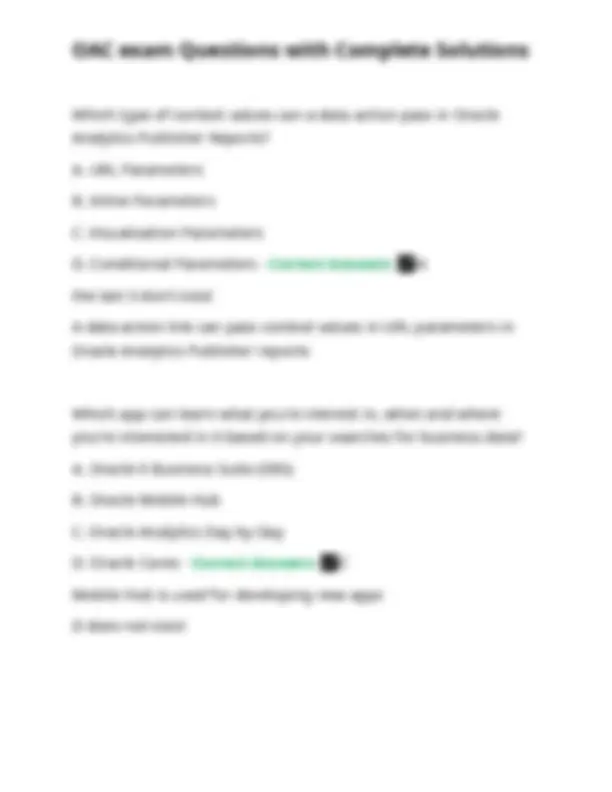OAC exam Questions with Complete Solutions. | Exams Advanced Education ...