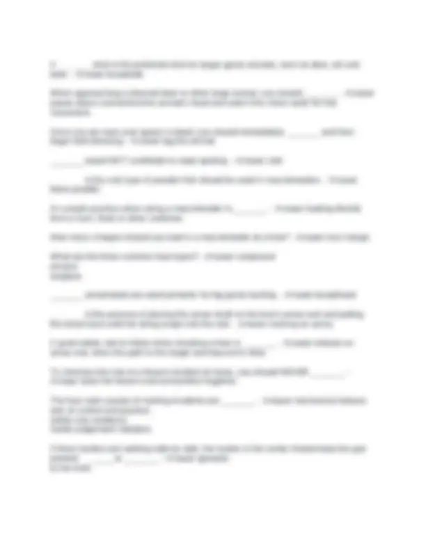 SC Hunters Ed Exam Questions and Answers | Graded A | Exams Advanced Education | Docsity