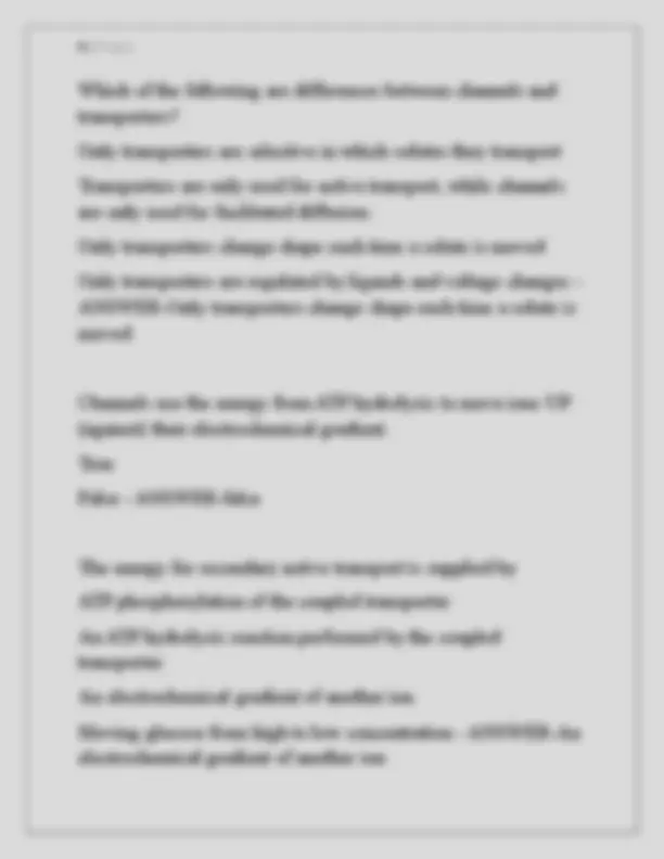 Biol 320 Exam 3 Newest 2025 Actual Exam Complete Questions And Correct ...