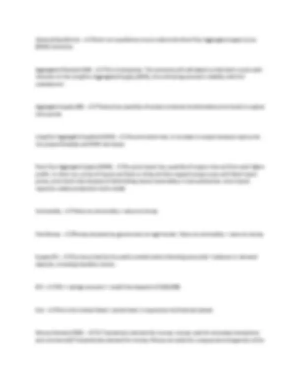 Macroeconomics Exam Study Guide: Key Concepts & Definitions | Exams ...