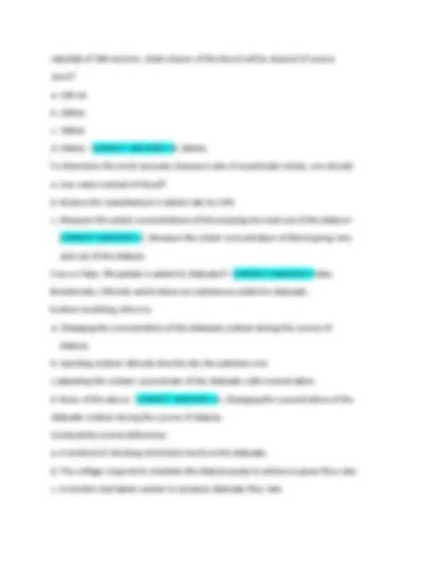 Certified Clinical Hemodialysis Technician (CCHT) Latest Exam 2025 ...