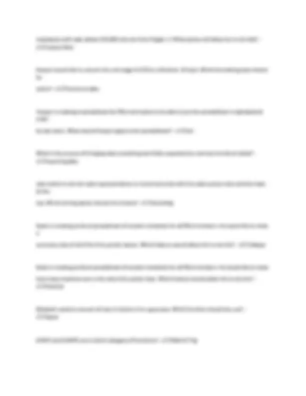 EXCEL Final Exam Review Questions With 100% Correct Answers Already ...