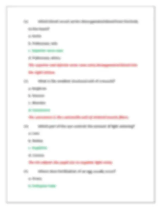 Anatomy and Physiology Practice Exam: Questions and Answers for Medical ...