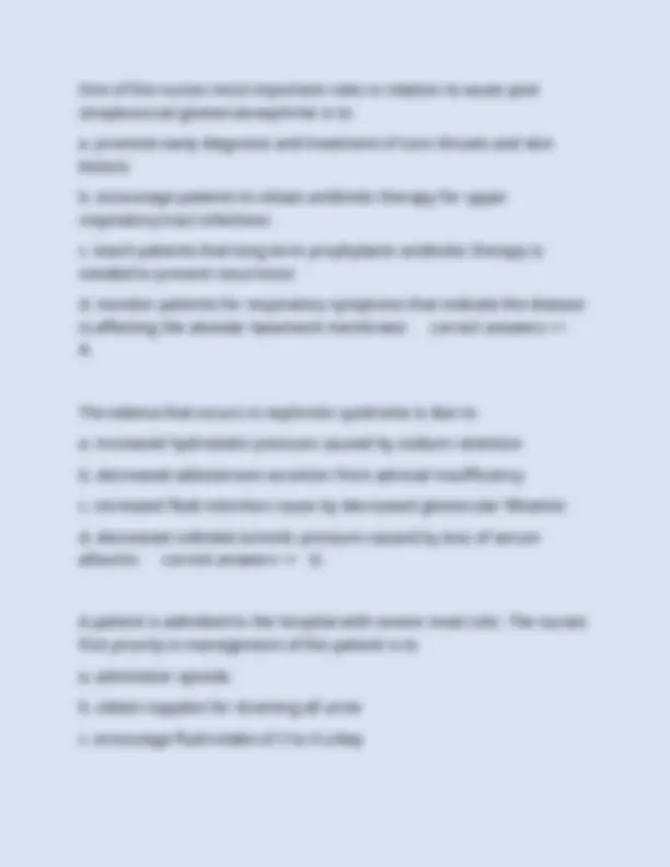 MED SURG RENAL AND REPRODUCTIVE ATI EXAM WITH CORRECT ANSWERS 2025 ...
