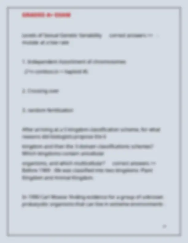 BIOL 121 PURDUE EXAM 1 QUESTIONS WITH 100% CORRECT ANSWERS 2025 GRADED ...