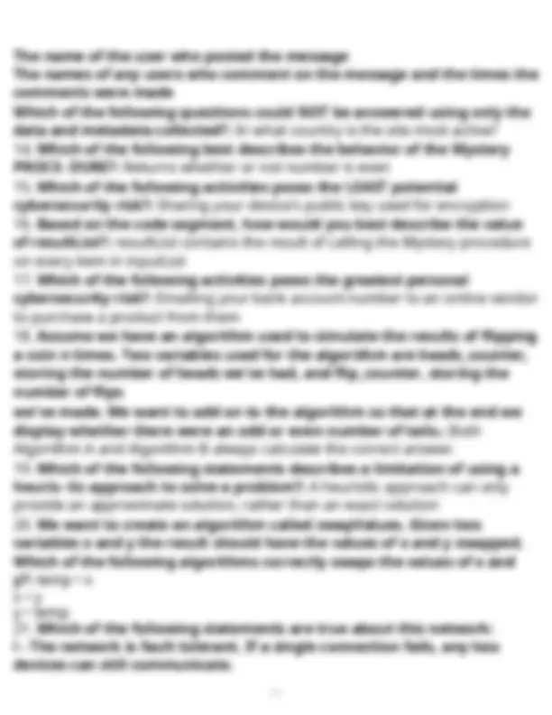 17.2.1 Practice AP Exam study questions verified answers updated ...