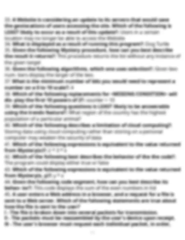 17.2.1 Practice AP Exam study questions verified answers updated ...