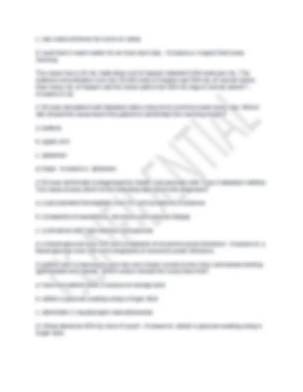 Care of Adults Exam 1 and 2 Questions with Correct (answered) Answers ...