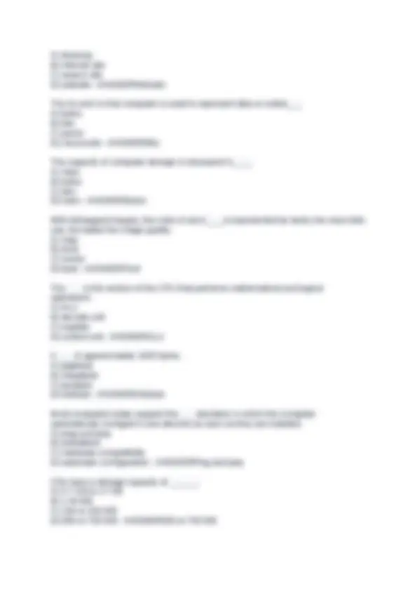 CISB 11 Ch. 1-4 QUESTIONS * ANSWERS!! | Exams Computer Science | Docsity