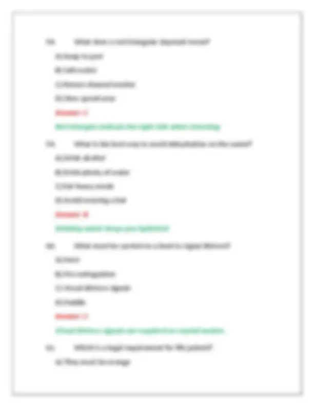 TENNESSEE BOATING SAFETY EDUCATION PRACTICE EXAM QUESTIONS AND CORRECT ...
