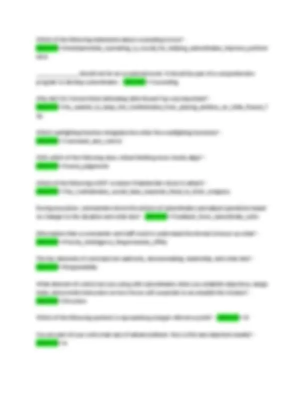 CCC MODULE 4 POST TEST EXAM 2024-2025 | Exams Nursing | Docsity