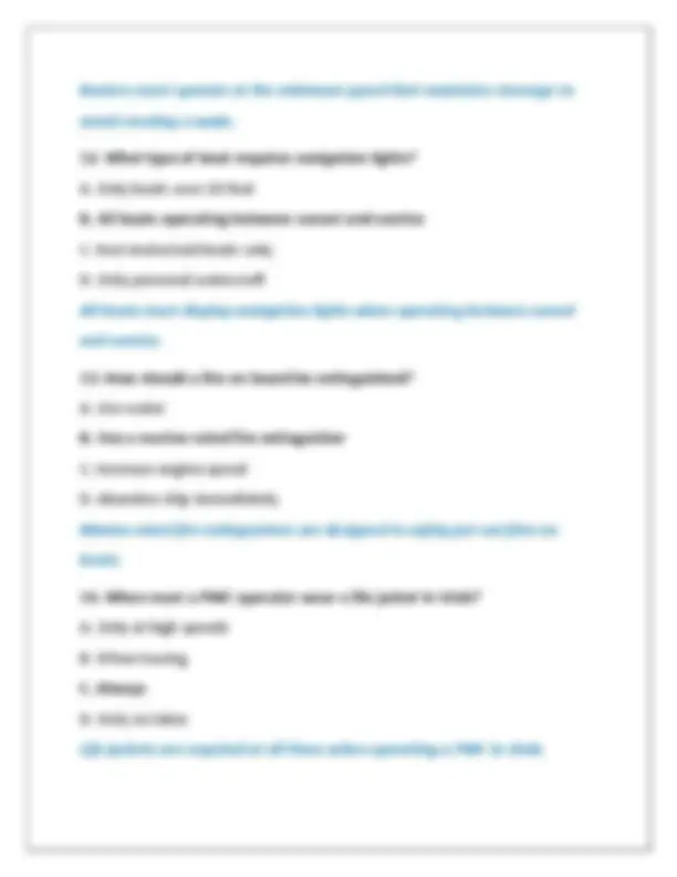 UTAH BOATING SAFETY EDUCATION TEST QUESTIONS AND CORRECT ANSWERS ...