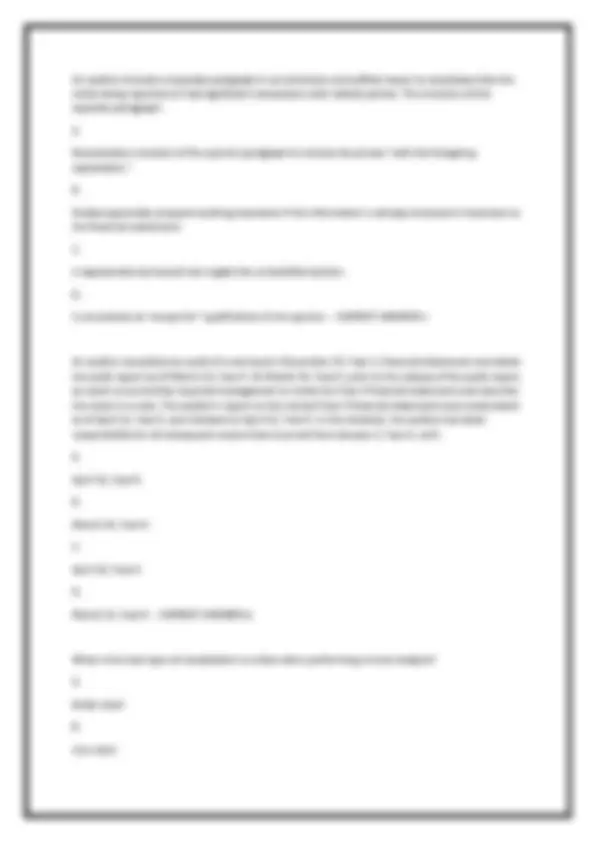 AUDIT FINAL EXAM – COMPLETE 250 QUESTIONS WITH CORRECT ANSWERS ...