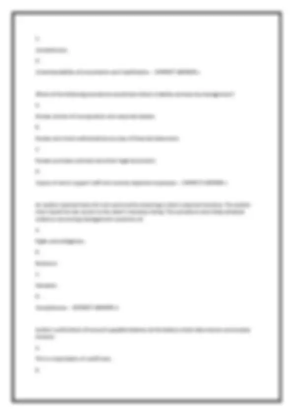 AUDIT FINAL EXAM – COMPLETE 250 QUESTIONS WITH CORRECT ANSWERS ...