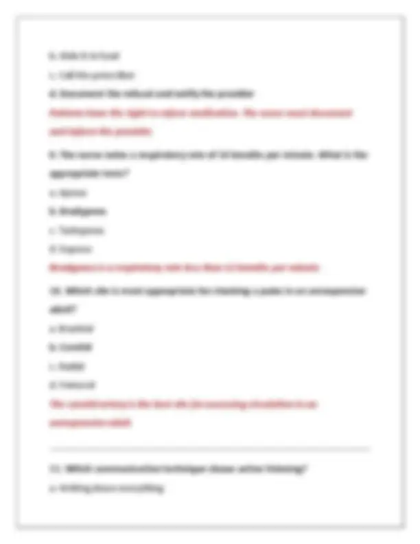 NSG 1100 FUNDAMENTALS OF NURSING FINAL EXAM 2 QUESTIONS AND CORRECT ...