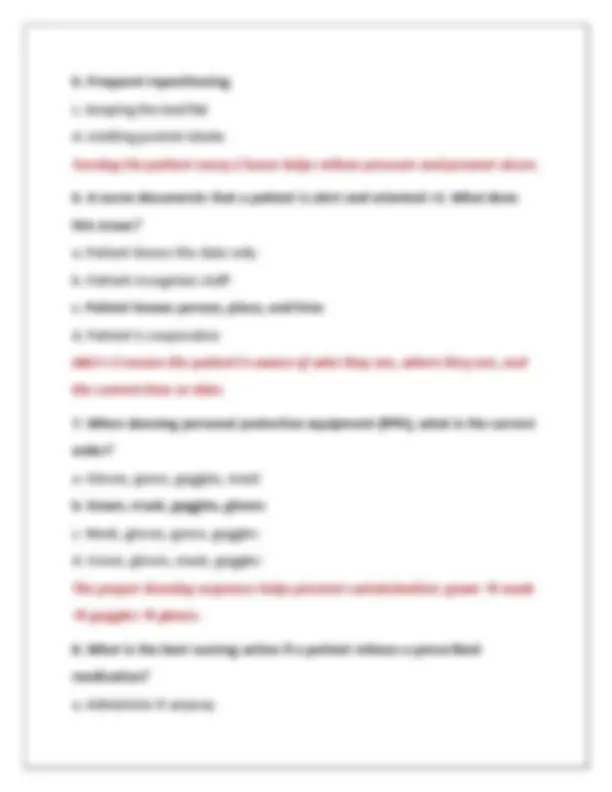 NSG 1100 FUNDAMENTALS OF NURSING FINAL EXAM 2 QUESTIONS AND CORRECT ...