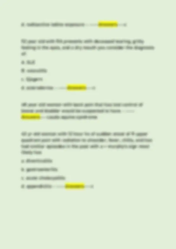 FITZ EXIT EXAM ACTUAL 2025/2026 QUESTIONS AND ANSWERS | Exams Nursing ...