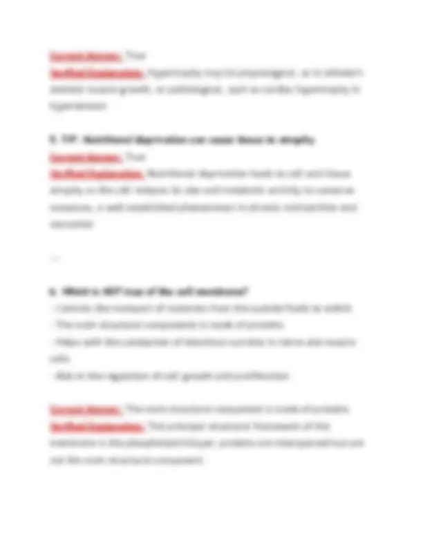 BIOD 331 / NURS 231 Pathophysiology – Module 1 Exam & Study Guide ...