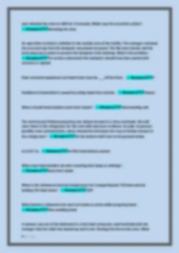 Food Safety Training with TAP Series – Practice Questions & Answers ...